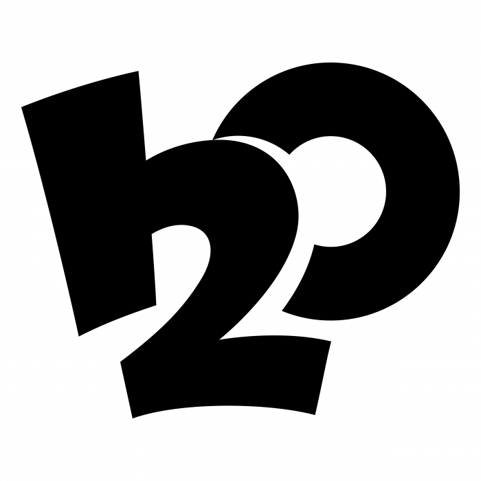 H2O logo black