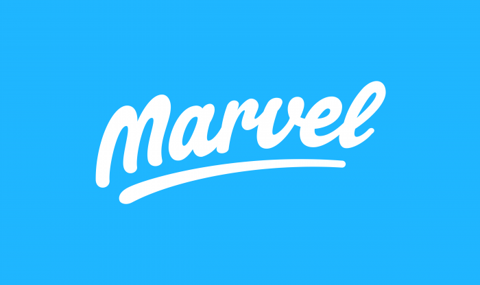 Marvel logo white