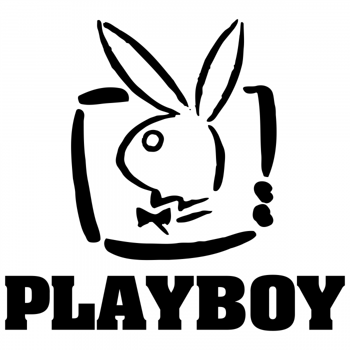 Playboy logo white