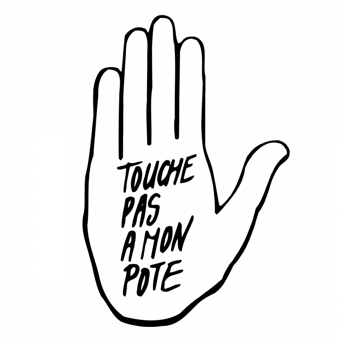 Touche Pas A Mon Pote logo hand