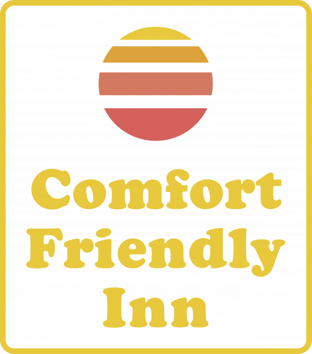 Comfort Friendly Inn logo pink