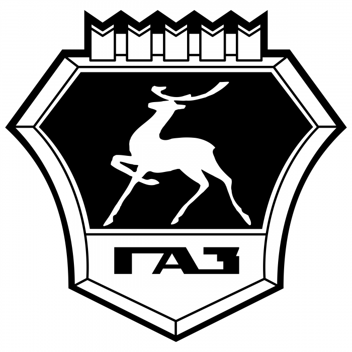 GAZ logo white