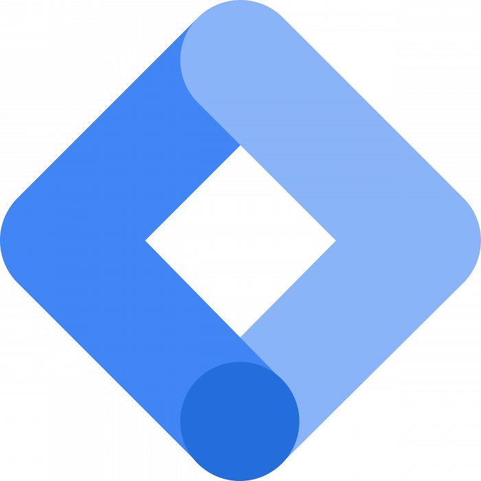 Google Tag Manager logo blue