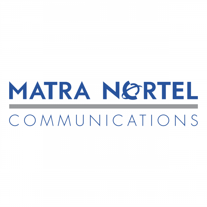 Matra Nortel Communications logo blue