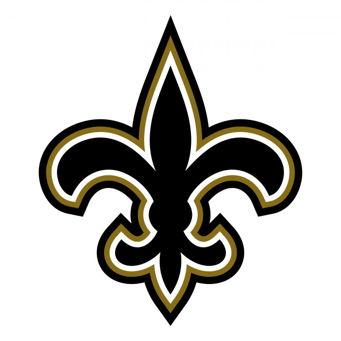 New Orleans Saints logo black