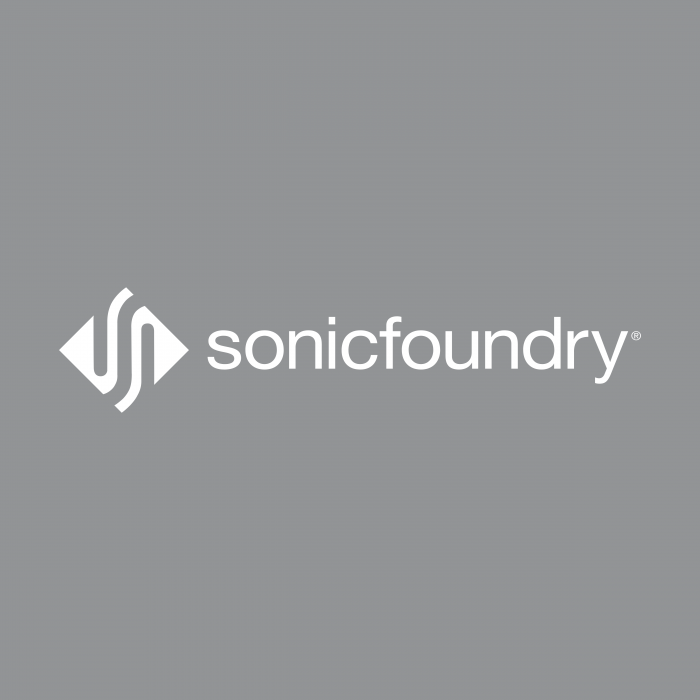 Sonic Foundry logo grey