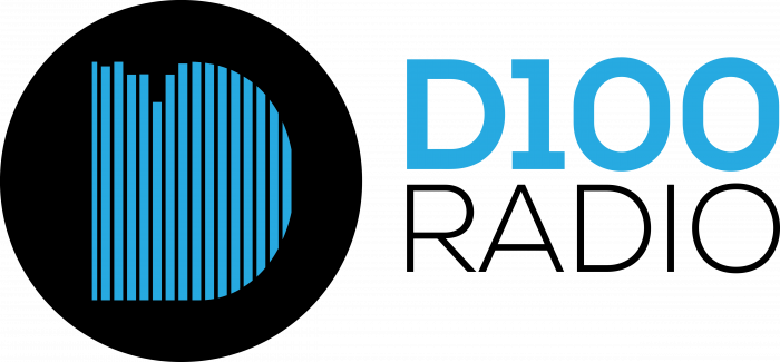 D100 Radio Logo blue