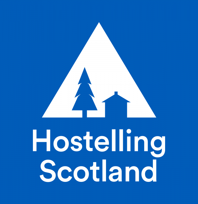 Hostelling Scotland Logo background