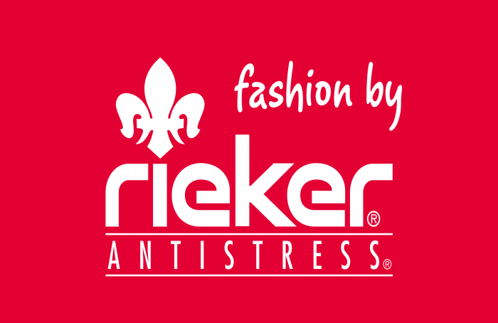 Rieker Shoes Logo white text