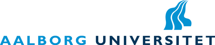 Aalborg Universitet Logo old blue text