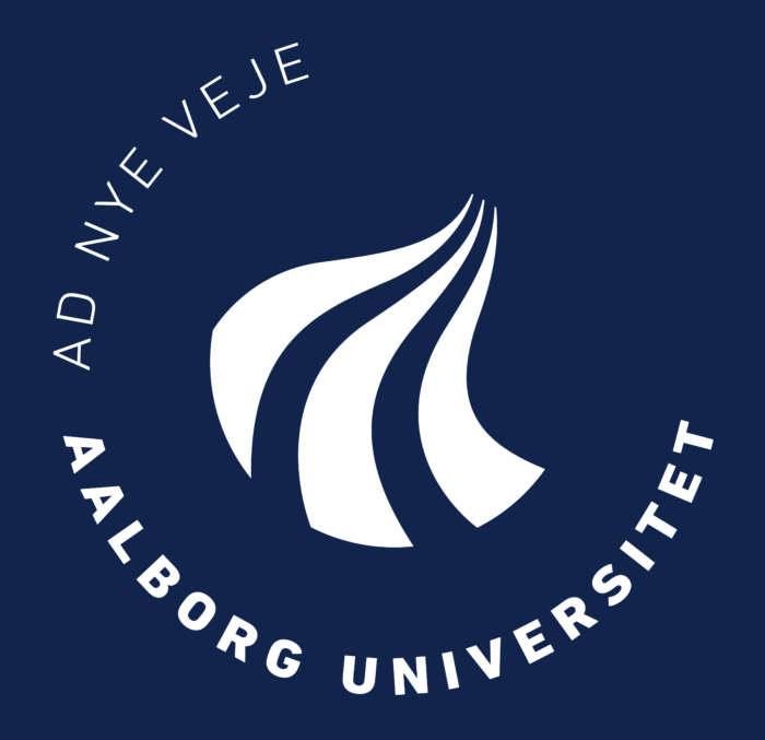 Aalborg Universitet Logo white text
