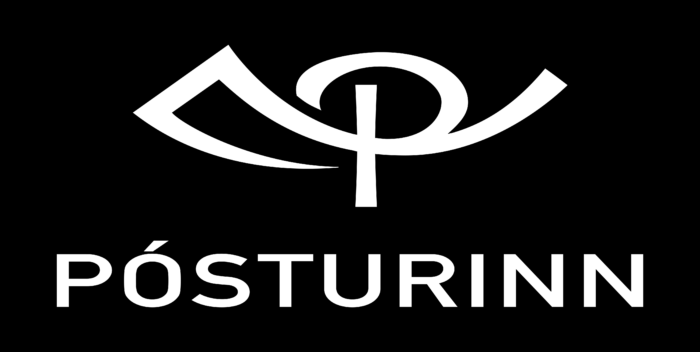 Islandspostur Logo black
