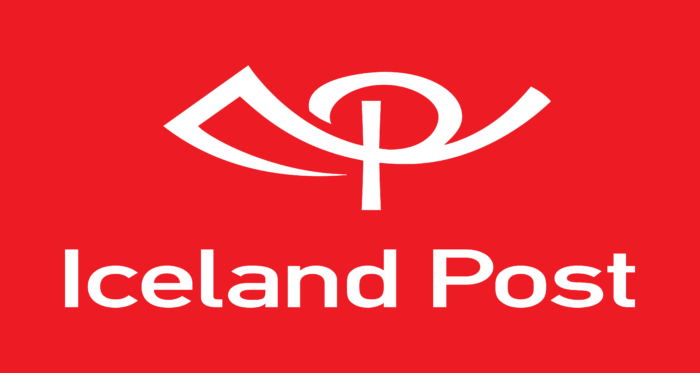Islandspostur Logo red