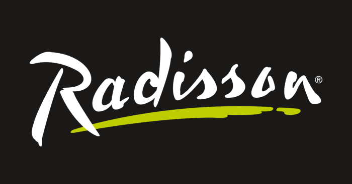 Radisson Hotel Logo black background